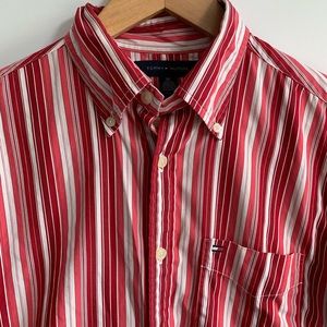Tommy Hilfiger Red/White Shirt Size S